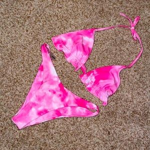 Tie Dye Bikini With Sarong